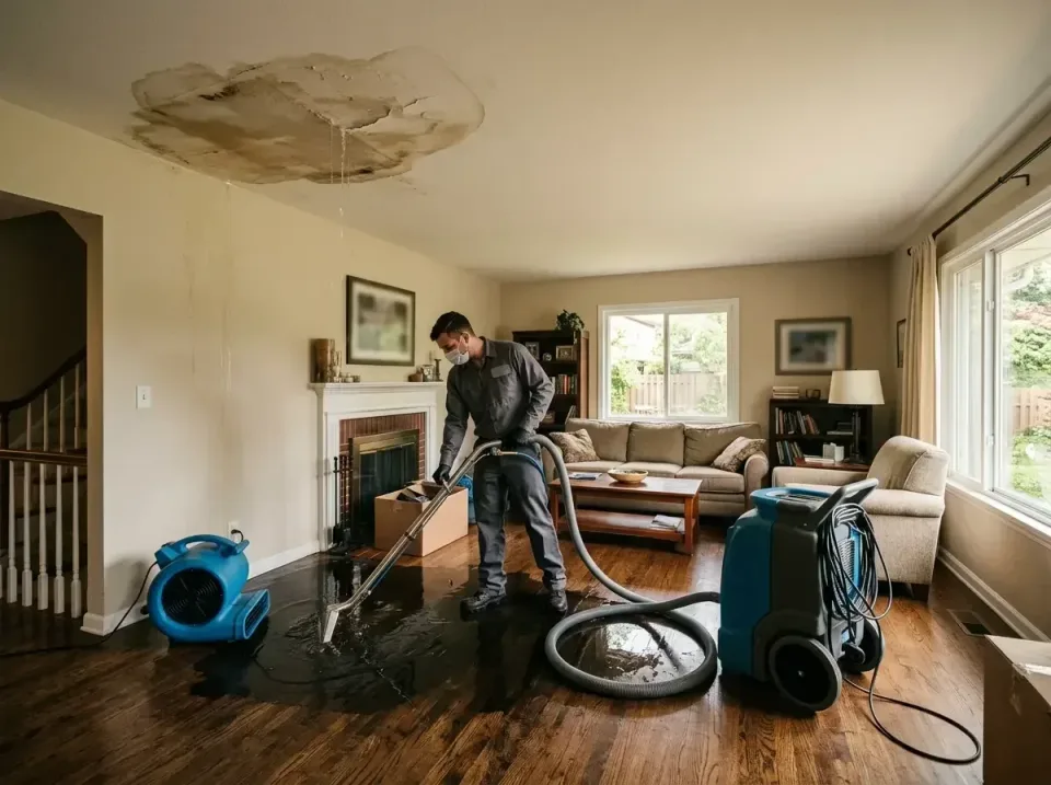 attic-pipe-burst-ceiling-drip-008 — frequently asked questions, Water Damage Restoration & Carpet Care in Sheridan, IL